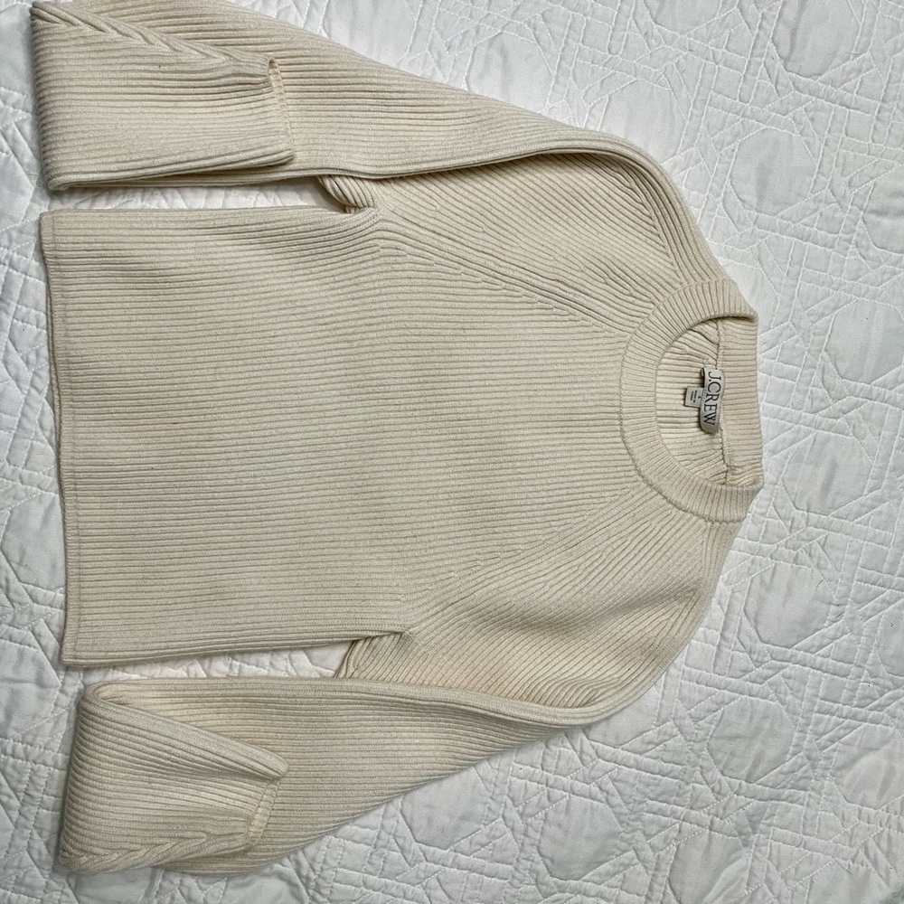 J. Crew Cream Sweater - Picture 7 of 7